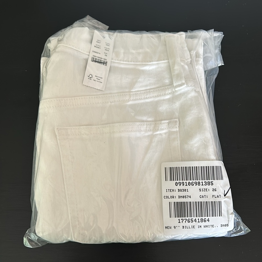 J Crew 9" demi-boot crop jean BQ301 Size 26 White - Picture 9 of 9